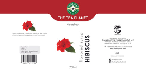 The Tea Planet Hibiscus Syrup 700 ml